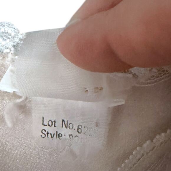 Vintage Barbizon Blush Satin Slip Dress Women's 2X Lace Trim Romantic Feminine - Picture 5 of 5